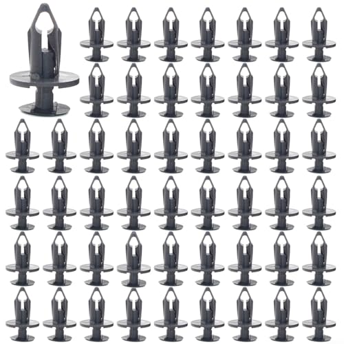 FACAIIO Lot de 50 rivets de fixation en ABS de 8 mm pour pare-chocs de voiture, camion, véhicule tout-terrain, panneau de porte (50 pièces)
