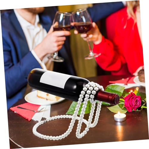 Soporte creativo para botellas de vino en perlas miniatura 5