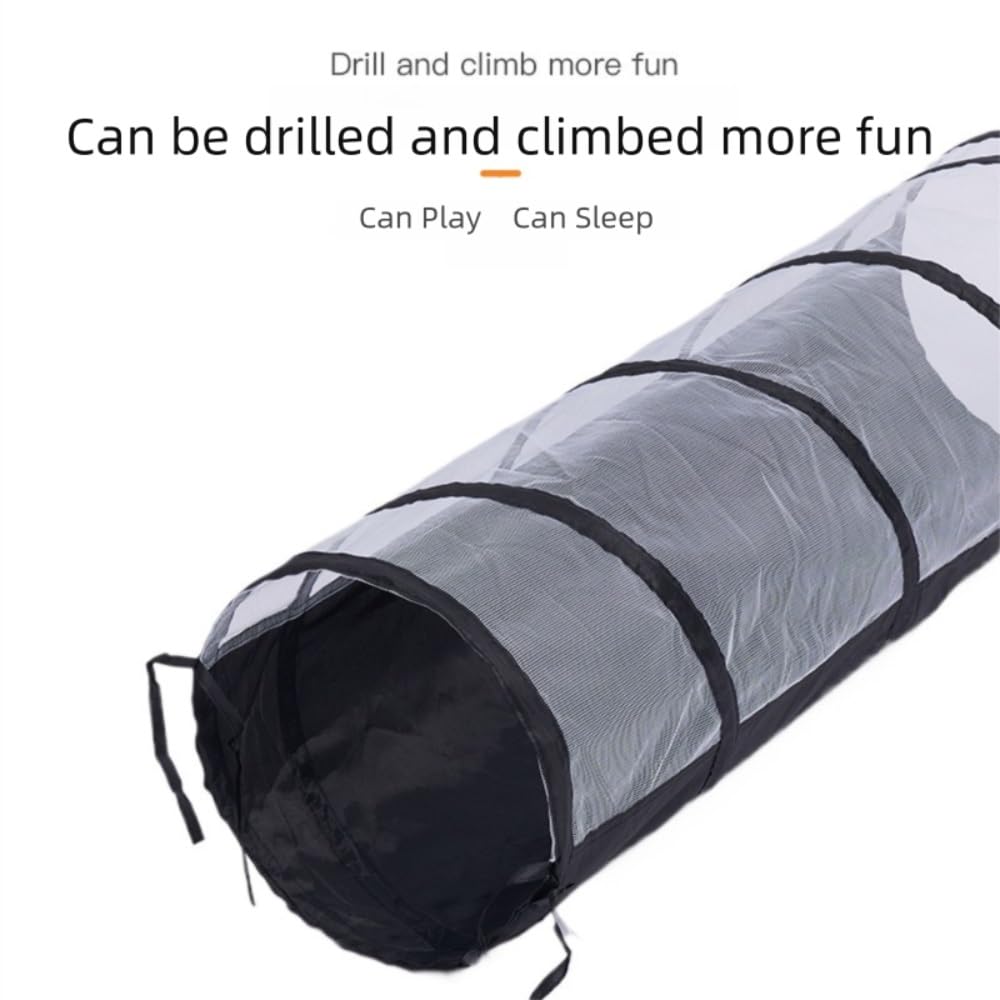 Enclos Chat Exterieur, Parc Chaton, Pliable, Amovible, Parc a Chat avec Tunnel, Confortable et Respirant, Parc Interieur Exterieur pour Petit Animaux(Gray)