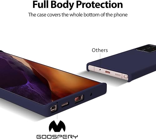Miniatura 10 de Goospery Funda de silicona líquida para Galaxy Note 20 Ultra (6.9 pulgadas - 2020), sedosa, suave al tacto, protección de cuerpo completo, a prueba