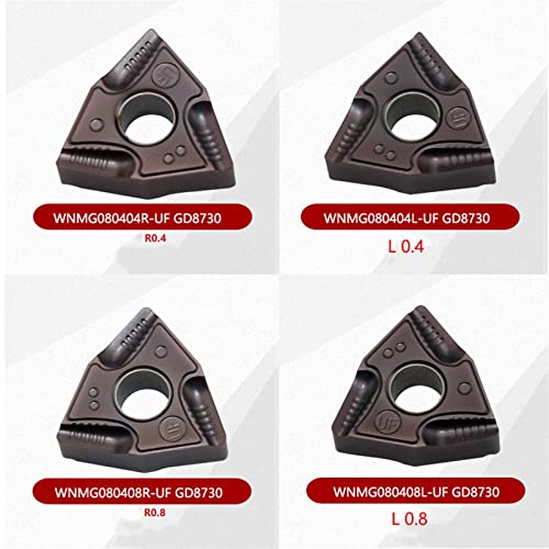 Insertos para Torno, 10 Piezas Carburo 080404R UF miniatura 3
