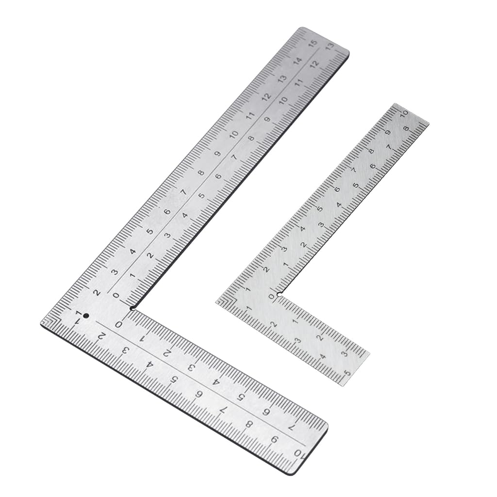 Righello del telaio migliorato L Righello ad angolo retto Strumenti per telaio L Righello sagomato Metallo Lavorazione del legno