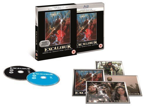 Excalibur UK Premium Collection Blu-Ray + DVD + Digital HD + Ltd Ed Art Cards Region Free