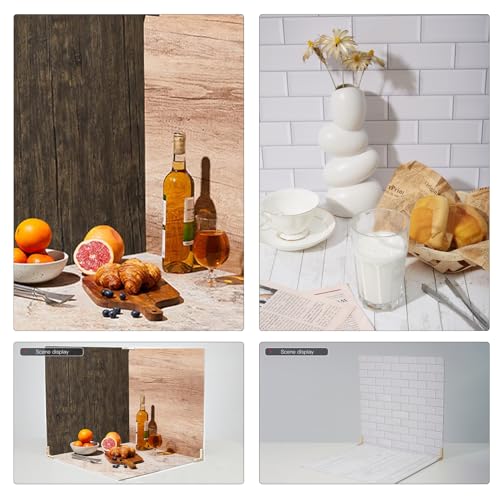 Image of 5 PCS 24X24 Inch Boards Photo Backdrop for Flat Lay, Food Photography Background, BEIYANG