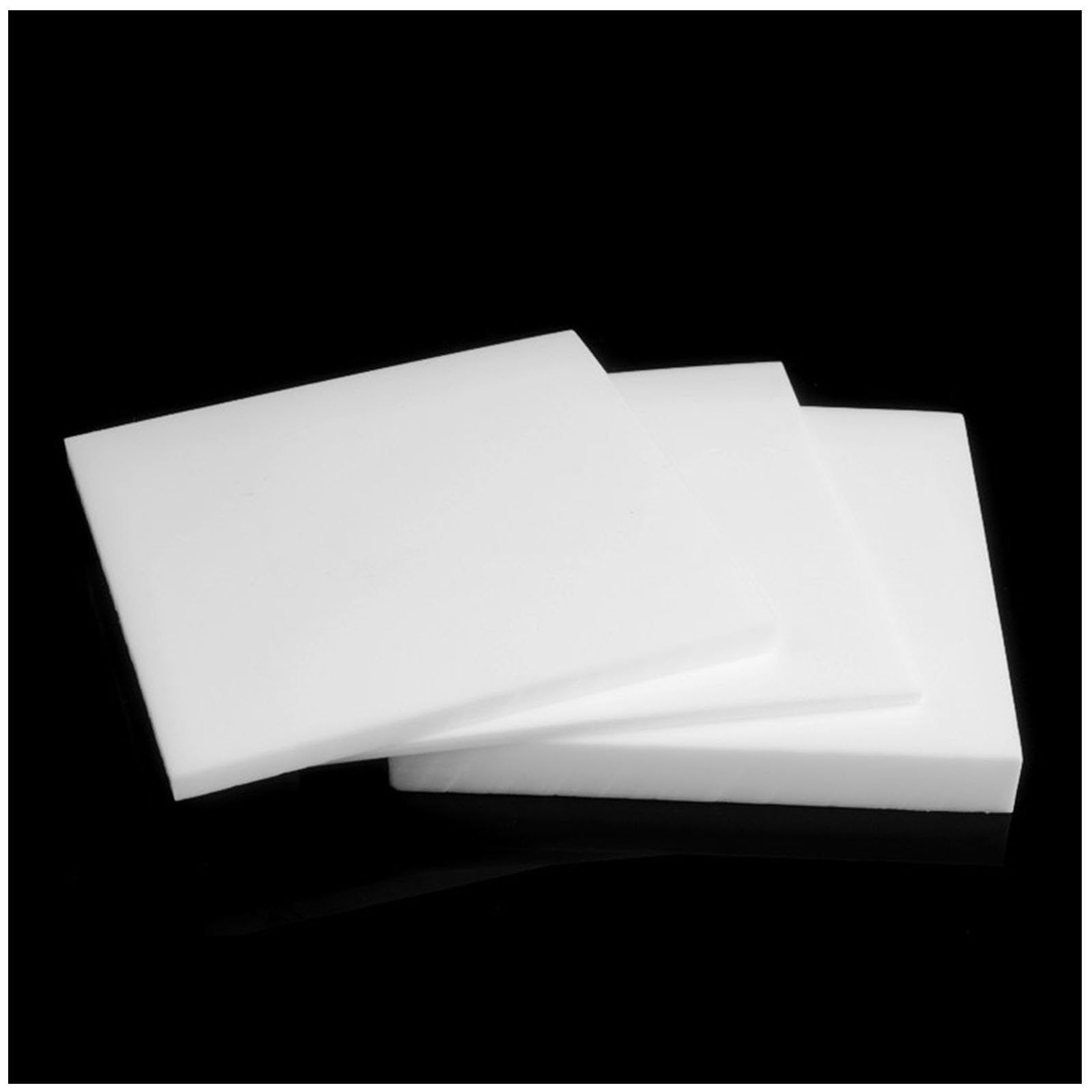 CXGBQSJ PTFE Teflon Plastic Sheet High Temperature Resistant Plate for Industrial Gaskets Electrical Insulation and Engineering Fabrication,500 * 500 * 0.3mm