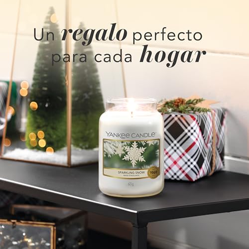 Miniatura 6 de Yankee Candle Vela Aromática En Tarro Grande Sparkling Snow Duración De Combustión De Hasta 150 Horas Regalos Perfectos Para Mujeres
