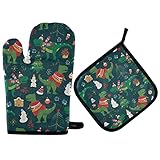 Gants de cuisine mignons et amusants : vous pouvez choisir de les assortir au style de votre cuisine et de décorer pour égayer votre maison. L'ensemble de gants de cuisine constitue également un cadeau de cuisine parfait pour les amis, la famille, les boulangers et les cuisiniers.
