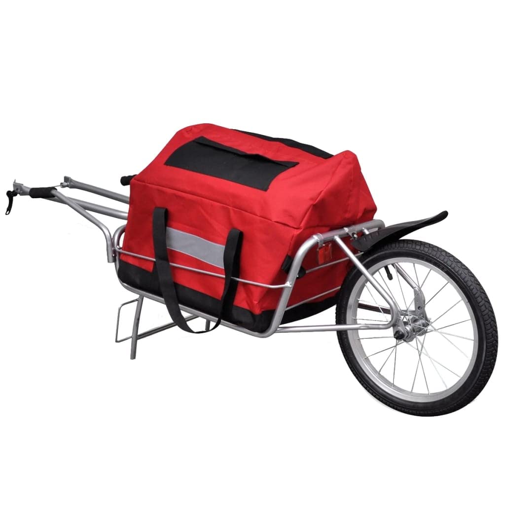 Sportartikel mit Fahrrad-Ladungsanhänger Einrad mit Aufbewahrungstasche