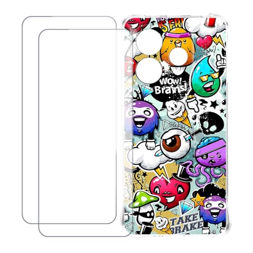 UOGNADGD Xiaomi Redmi Note 14 5G �Ƃ̌݊������� �J�X�^���J���t���P�[�X�{�����K���X�ی�t�B����2���t�� ? �Ռ��z�������h�~ (������)