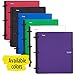 Five Star Flex Hybrid NoteBinder, 1 Inch Binder with Tabs, Notebook and 3 Ring Binder All-in-One, Blue (72011), 11 1/2