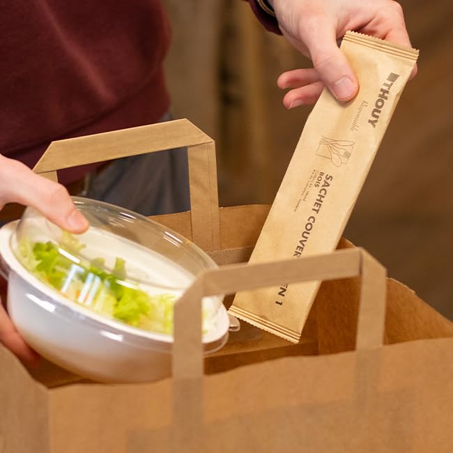 Sachets couverts 6 en 1 en bois par 250