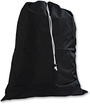 Extra Large Laundry Bag with Drawstring, Color Black, Size 30x45