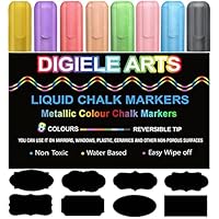 Pennarelli Gesso Liquido UlifeME - 4 Punte (3mm,6mm,10mm,15mm) Per Lavagna E Vetro, Con Etichette - Foto 6