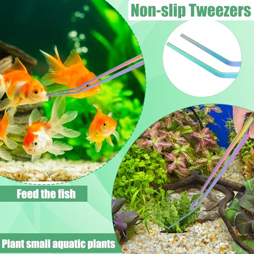 Liveek Aquarium Aquascape Tools Kit, 4 Pcs Stainless Steel Aquascaping Set by Liveek - Used condition - Image 5