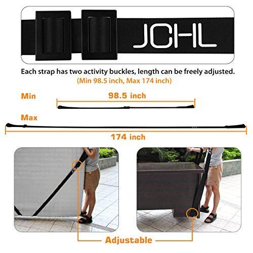 Jchl Moving Straps Moving And Lifting System For 2 Mover Adjustable Shoulder Lifting 4 Buckles Easily Move Lift Carry Secure Furniture Appliances Heavy Objects #TOP1