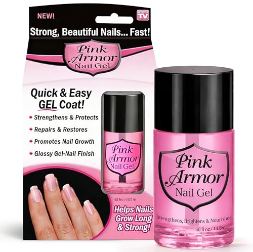 Ontel Armor Nail Gel, Pink, 0.45 Fl Oz, As Seen on TV