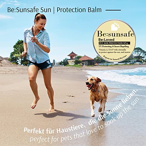 Be:Loved Bálsamo nasal para patas de perros, protección solar, cuidado de perros (1 x protector solar)