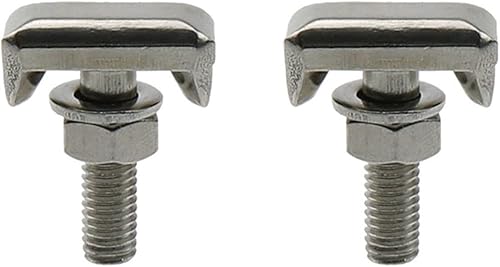 T-Bolt ZZHXSM - Juego de 2 terminales de abrazadera de batería, kit de pernos en T, accesorios de conector de terminales de batería para automóvil