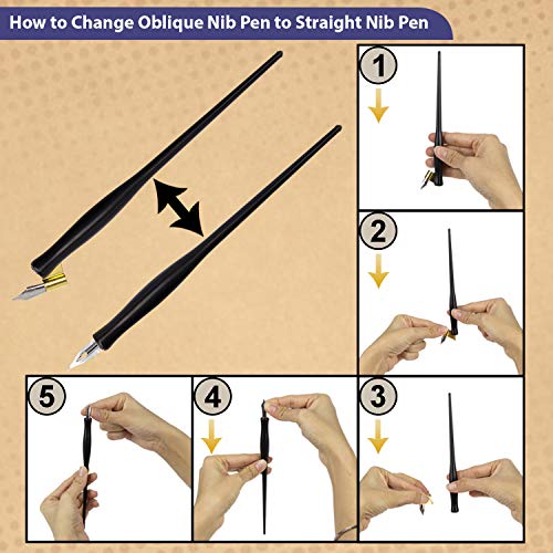 Trustela Calligraphy Set For Beginners, Calligraphy Pen, Dip Pen, Plastic Dip, Calligraphy Pen, Caligrapher Pen, 7 Calligraphy Nibs, Oblique Pen Holder, Dip Pen Set, Calligraphy Kit For Beginners #TOP1