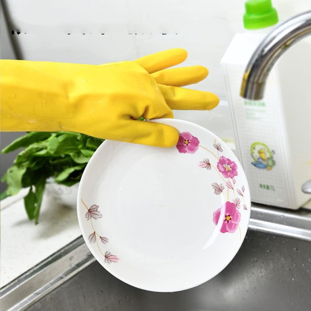 3 Pairs Rubber Latex Gloves Laundry Washing Work Safety Kitchen Accessories Dishwashing Tool