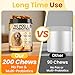 200 Chews No Poo&Probiotic Chew For Dogs-2 In 1 Control Coprophagia&Probiotics Supplement- Natural Soft Treats Deterrent Eat Poop-Digestive Enzymes with Prebiotics Support Gut Health-Chicken Flavor