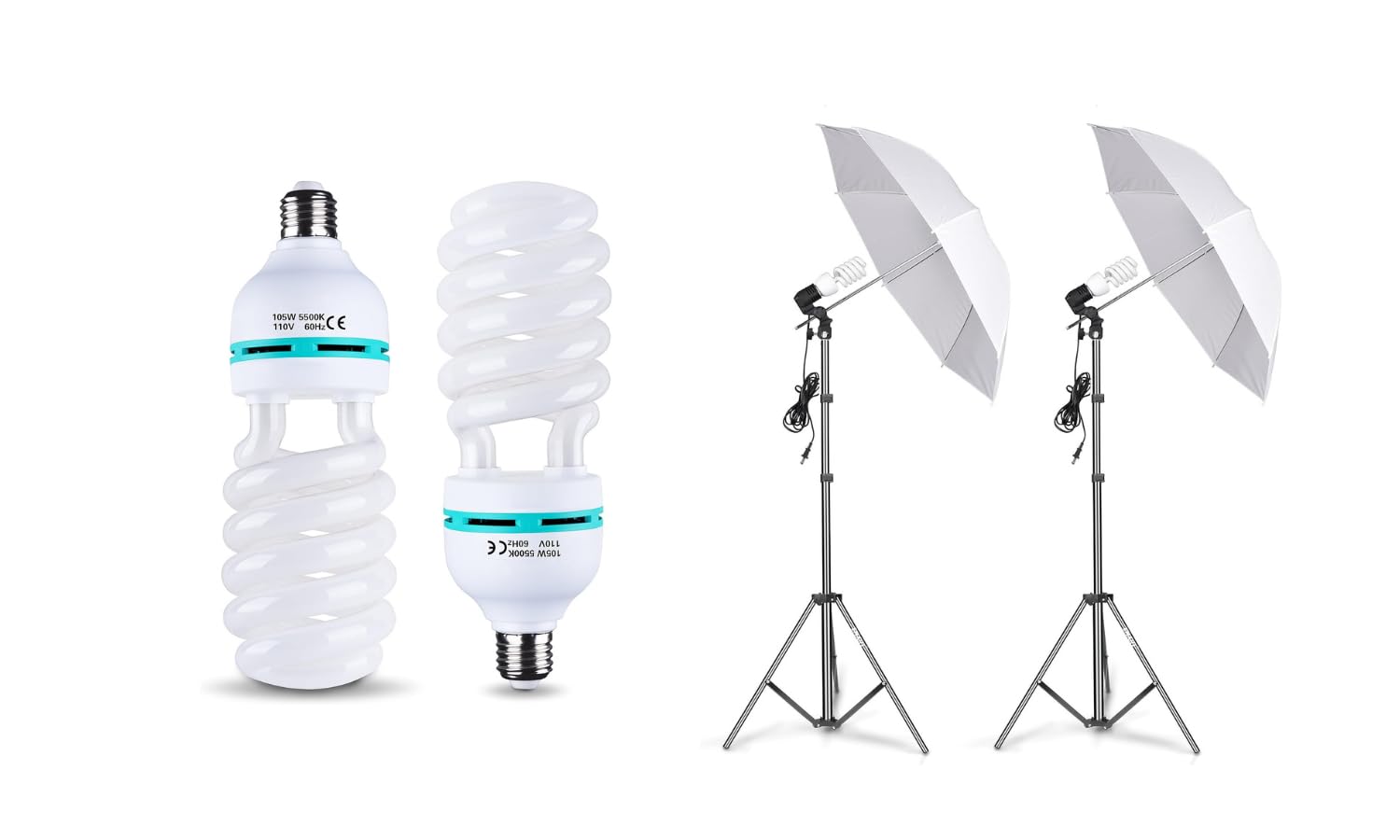Selfie Light EMART Photography Lighting Kit 2x 45W 5500K Lights