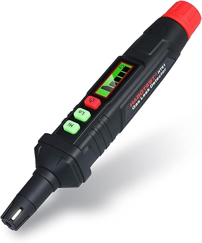 Detector de fugas de gas, detector de gas natural de mano con alarma audible y visual, fuentes de fugas de gas portátil como GLP, GNL, gases metano