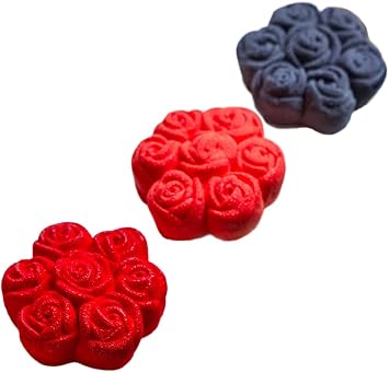Pavoni PX4397 Cedric Grolet Pavoflex Silicone Mold with 12 Bouquet de Roses Cavities 3.15 Inch Diameter x 1.38 Inch High