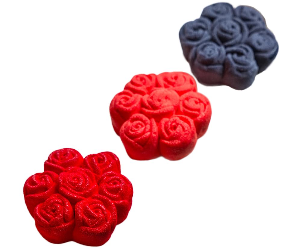 Cédric Grolet Pavoflex Silicone Mold with 12 Bouquet de Roses Cavities 3.15 Inch Diameter x 1.38 Inch High by Pavoni – 3.15" diameter x 1.38" high, 3.38 fluid_ounces, Model PX4397