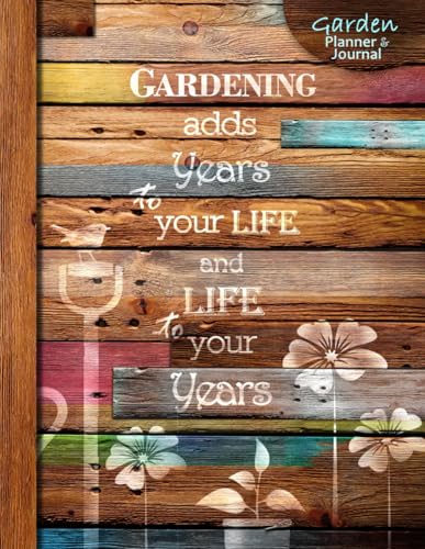 Garden Planner & Journal: Gifts for Lovers of Gardening to make a 1 year Diary starting any time (A soft covered large notebook with a decorative ... Rainbow range) (Gardening Gifts & Presents)