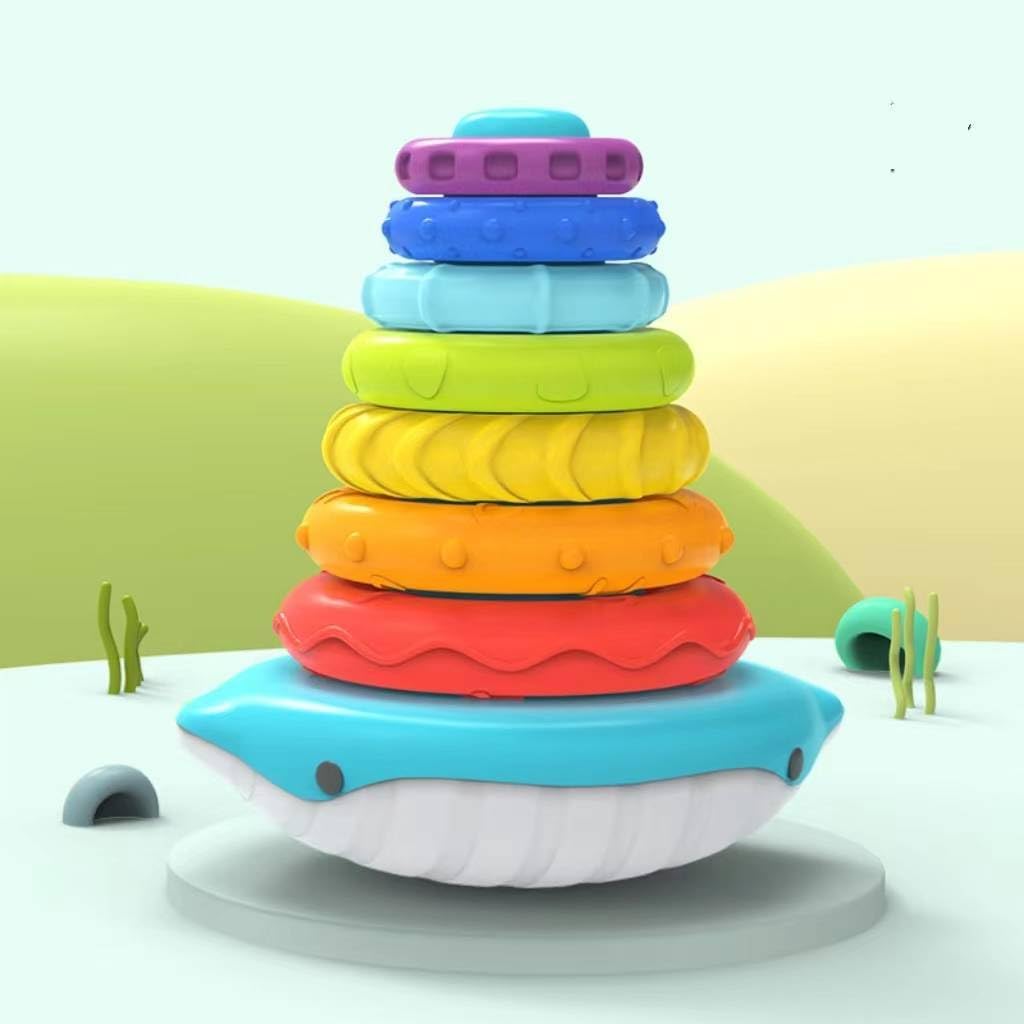 Amazon.com: Stacking Toys for Toddlers 1-3,Rainbow Stacking Rings ...