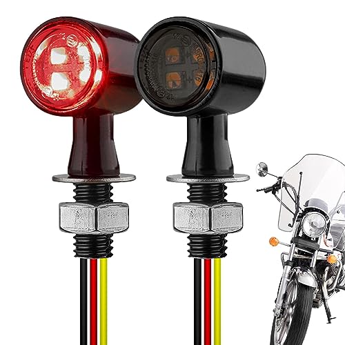 Luzes indicadoras LED para motocicleta | sinais de direção para motocicleta, antolhos LED universais