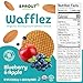 Sprout Organic Baby Food, Stage 4 Toddler Snacks, Blueberry Apple Wafflez, Single Serve Waffles 5 Count(Pack of 10)
