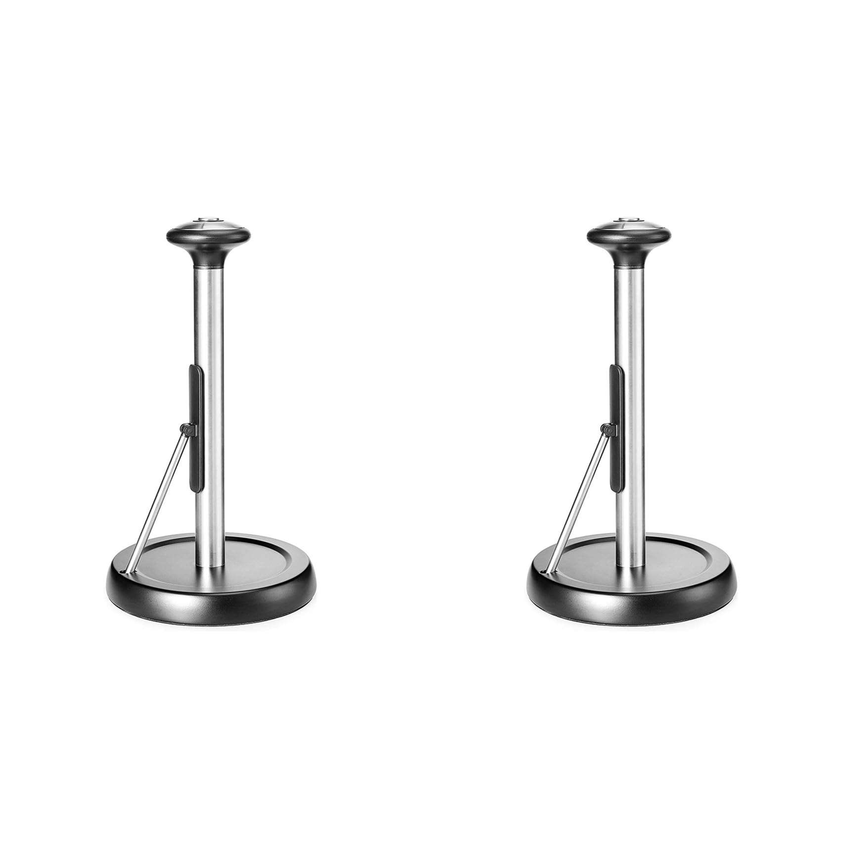 Hndhbfgrt 2X Paper Towel Holder, Standing Paper Towel Organizer Roll Dispenser for Kitchen Countertop Home Dining Table