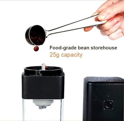Valapore Portable Electric Burr Coffee Grinder, Small Automatic Conical Burr Grinder Coffee Bean Grinder With Multi Grind Setting For Espresso Drip Pour Over French Press, Usb Rechargeable #TOP2