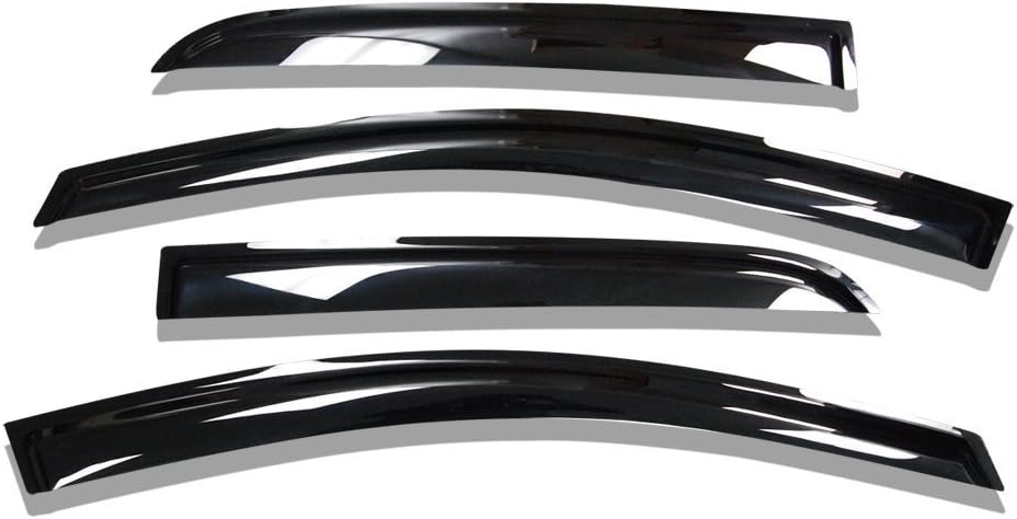 Black Horse 14-94837 Smoke Rain Guard, 4 Pack