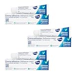 Senti2 Crema Adhesiva extra fuerte para prótesis dentales - 40g (Paquete de 3)
