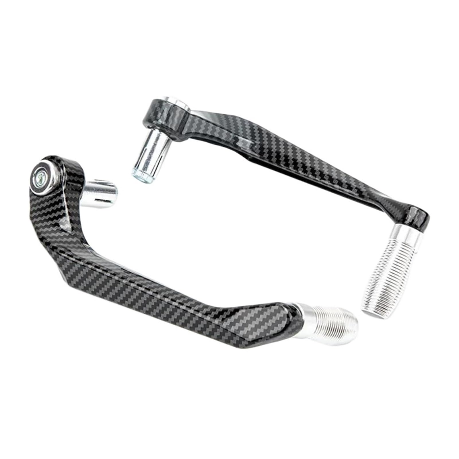 Hjtedhe Silver Motorcycle Handlebar Brake Clutch Lever Handguard Protector Modification Accessories Moto Handguards Motorcycle Brake Clutch(Silver)