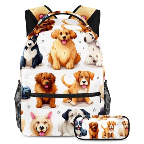 Sac à dos coloré empreintes de pattes, cadeau parfait de rentrée