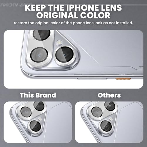 Image of ArmourPro Camera Lens Protector for Tecno Pova Curve 2 Tough HD Individual Aluminum Alloy Rings 9H Camera Cover, Scratch-Resistant,Camera Lens Protection| Silver, 1 Pack