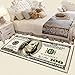Hankyky One Hundred Dollar 100 Bill Print Area Rug with Non-Slip ...