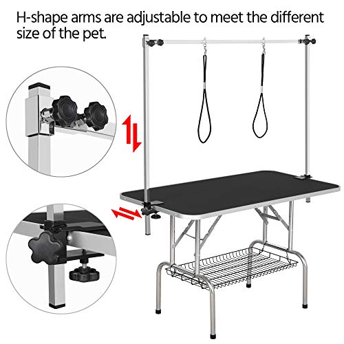 Yaheetech Cheap quality fixed Height sex Dog Pet Cat Grooming cage Table for Large Cats with Overhead laser knife Arm… - Image 3