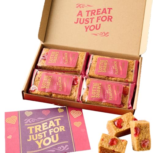 Lottie Shaws - Cherry & Almond Flapjack Letterbox Box 4 x 100g