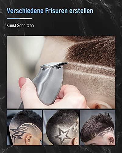 SUPRENT Tondeuse professionele tondeuse voor heren, baardtrimmer, haartrimmer met led-display, T-blade trimmer kit voor… - Image 8