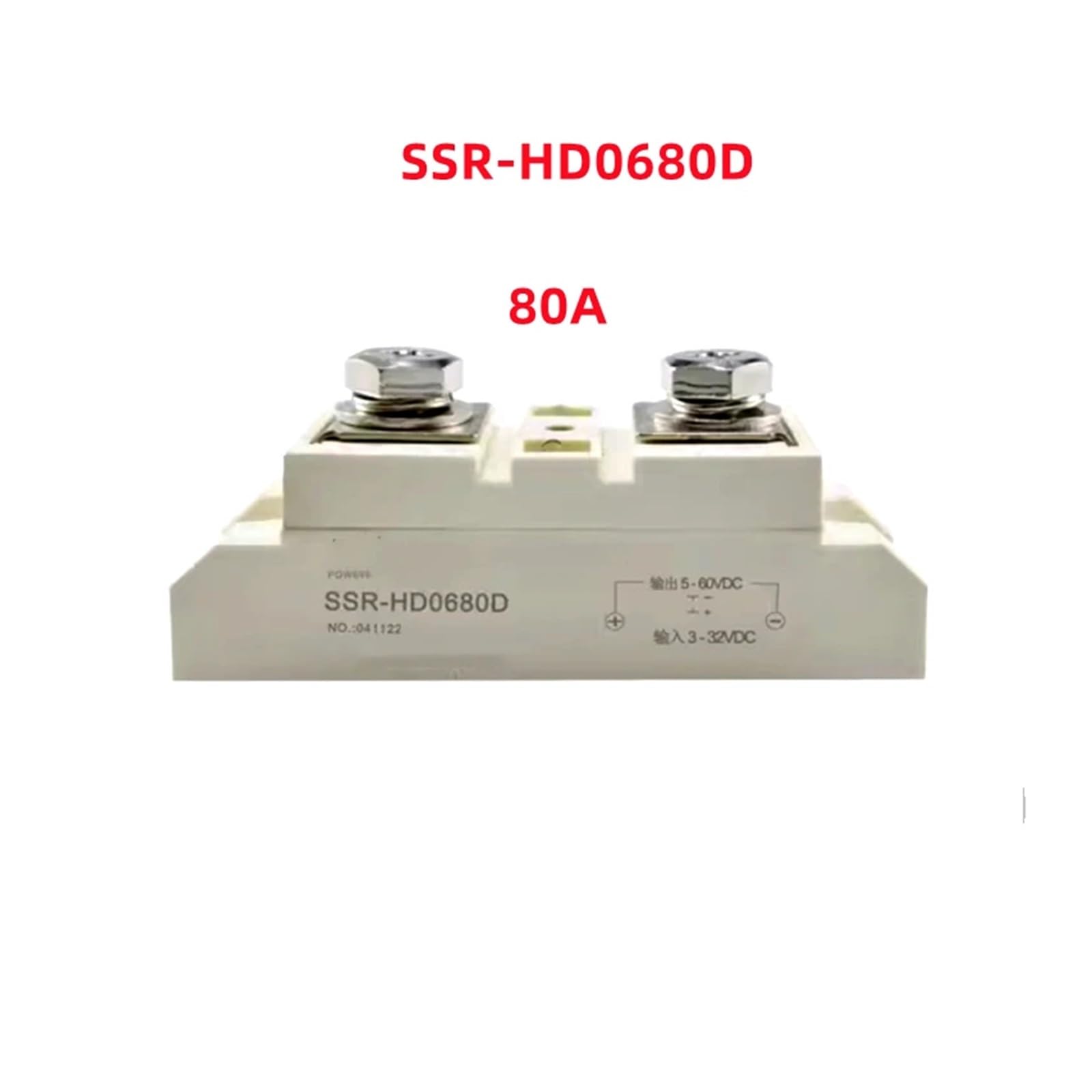 SSR HD0680D Przemysłowy Solid State Relay HD06100D HD06120D 24VDC sterowanie DC 80A 100A 120A 150A 200A 300A 400A 500A SSR-HD0680 IDGTTLDF(SSR-HD06200D 200A)