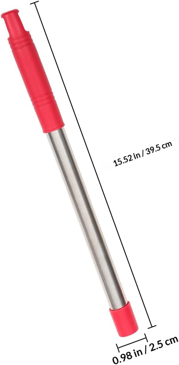 Stainless Steel Mop Replacement Handle Pole 4-Section Extendable Mop Rod for Floor Cleaning and Commercial Use