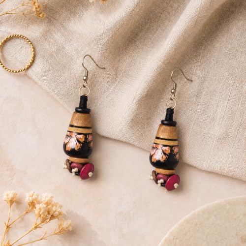 Image of Handcrafted Bohemian & Ethnic Earrings Collection for Women - Artistic, Nature-Inspired Statement Designs in Studs, Drops & Chandeliers
