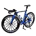 POPETPOP - Modello di bicicletta da corsa, giocattolo simulazione per bicicletta, modello di bicicletta, in lega di zinco, decorazione artigianale, miniatura, per mountain bike, colore: Blu