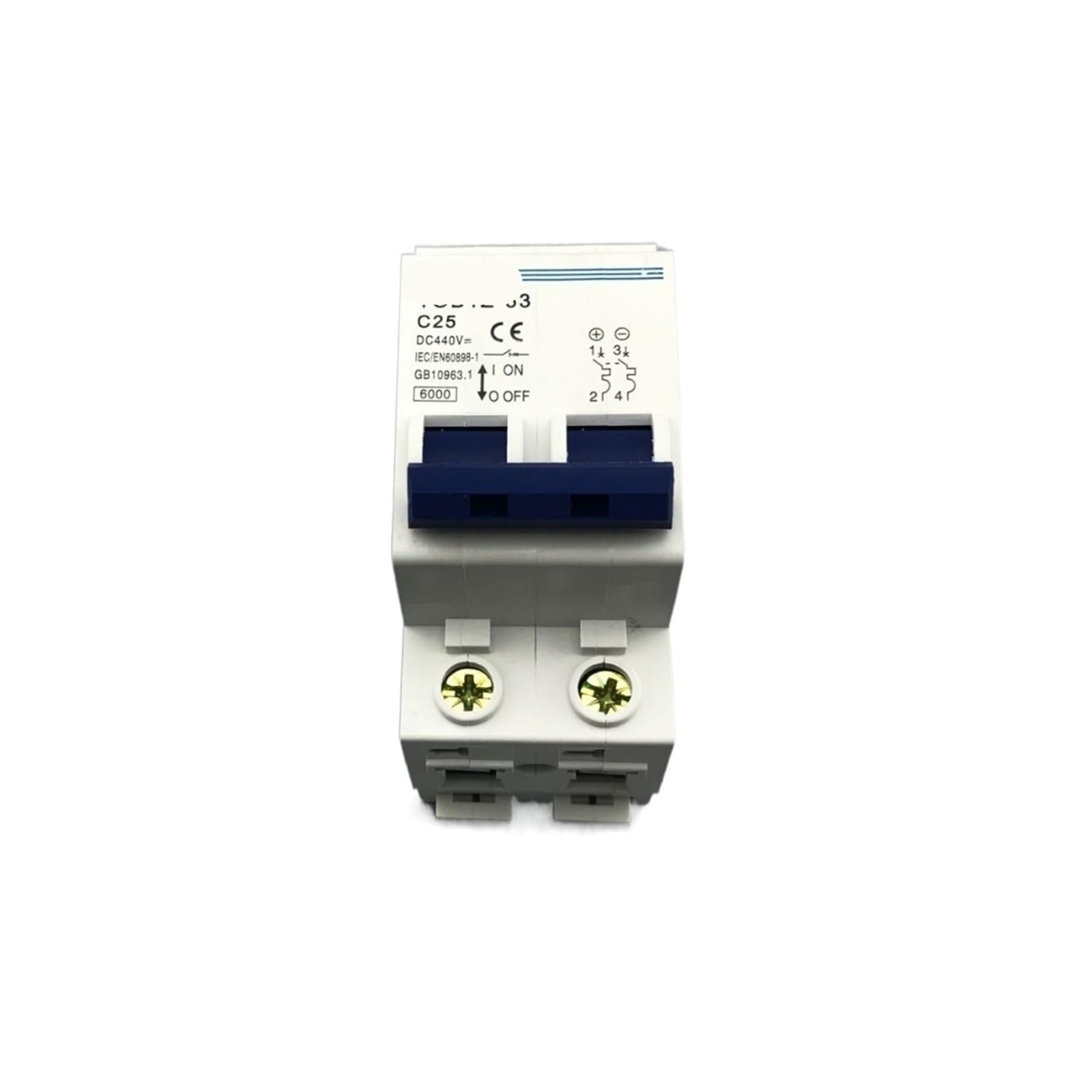 Disjoncteur 2P 25A DC 440V Courbe C pour sécuriser l'alimentation électrique de votre van aménagé