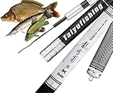 laselectionfishing Canne au Coup Chinoise - Gros Poisson - télescopique Carbone pêche Carpe - 7m 5m Poisson jusqu'à 12kg (5.40)